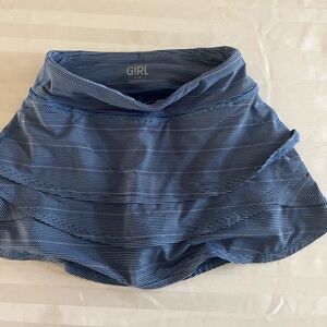 Athleta Girl Size XS/6 Blue Tiered Swing Skort